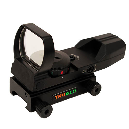 TRUGLO PANORAMIC SIGHT 5-MOA DOT GREEN/RED BLACK - for sale