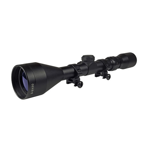 TRUGLO SCOPE BUCKLINE 3-9X50MM BDC BLACK W/WEAVER RINGS - for sale