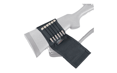 uncle mike's - Buttstock Shell Holder - BLK RIFLE STOCK SHELL HOLDER W/FLAP for sale