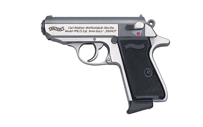WALTHER PPK/S .380ACP SS FS 7-SHOT BLACK SYNTHETIC GRIPS - for sale