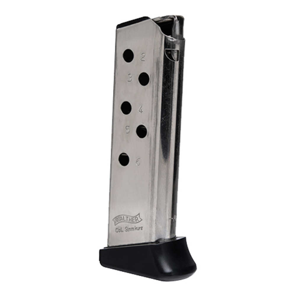 WALTHER MAGAZINE PPK 380 .380ACP 6RD FINGER REST NKL - for sale