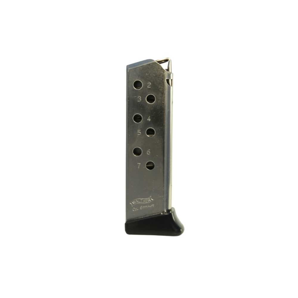 WALTHER MAGAZINE PPK/S .380ACP 7RD FINGER REST NICKEL - for sale