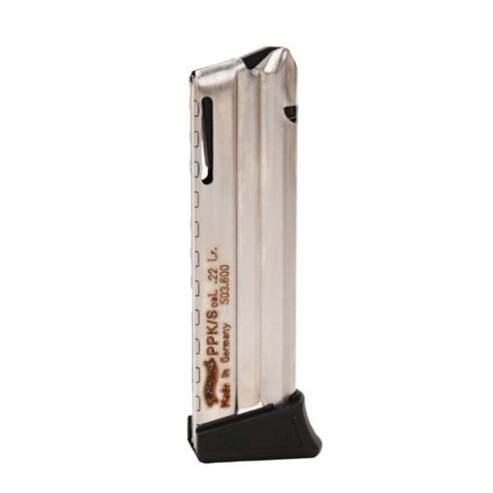 WALTHER MAGAZINE PPK/S .22LR 10RD NICKEL PLATED STEEL - for sale