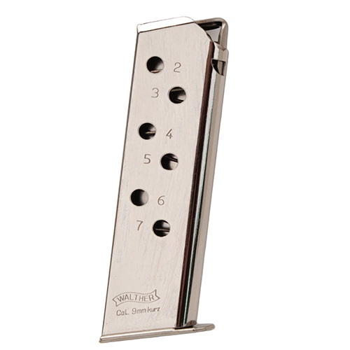 WALTHER MAGAZINE PPK/S .380ACP 7RD NICKEL - for sale