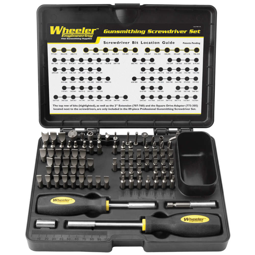 wheeler - Deluxe - 89-PC DELUXE GUNSMITHING SCREWDRIVER KIT for sale