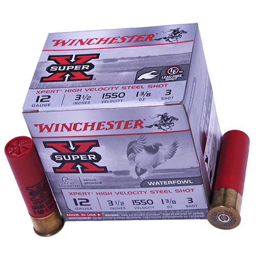 WINCHESTER XPERT STEEL 12GA 3.5" 1-3/8OZ #3 25RD 10BX/CS - for sale