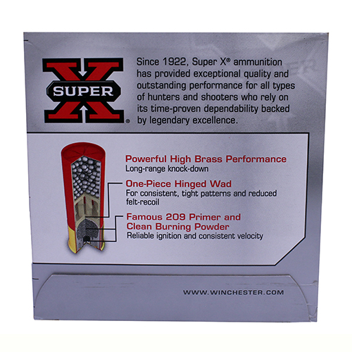 WINCHESTER SUPER-X 12GA 2.75" 1330FPS 1-1/4OZ 4 25RD 10BX/CS - for sale