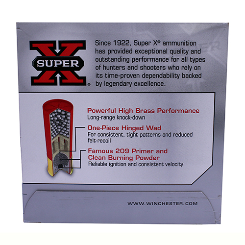 WINCHESTER SUPER-X 12GA 2.75" 1-1/4OZ #4 1330FPS 25RD 10BX/C - for sale