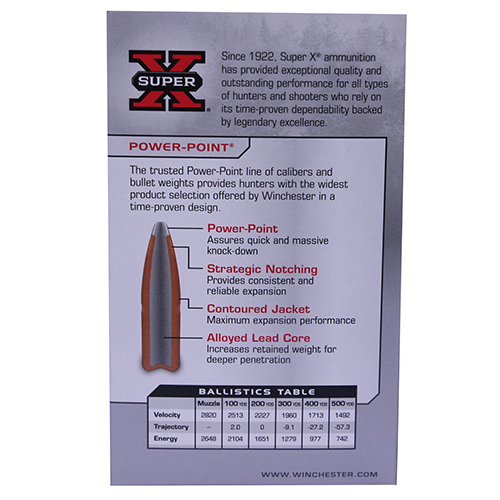 WINCHESTER SUPER-X 308 WIN 150GR POWER POINT 20RD 10BX/CS - for sale