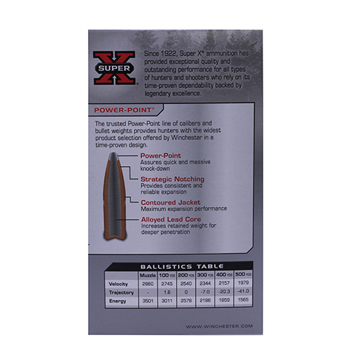 WINCHESTER SUPER-X 300 WIN MAG 180GR POWER POINT 20RD 10BX/CS - for sale