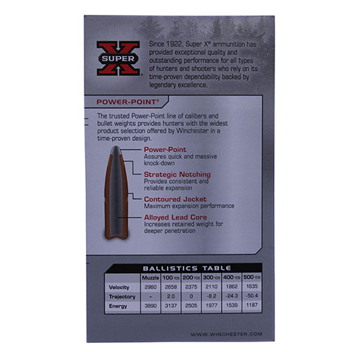 WINCHESTER SUPER-X 338 WIN MAG 200GR POWER POINT 20RD 10BX/CS - for sale