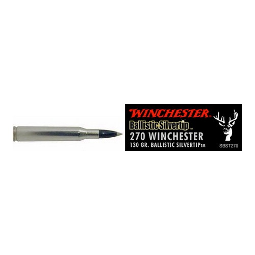 WINCHESTER SUPREME 270 WIN 130GR SILVER-TIP 20RD 10BX/CS - for sale