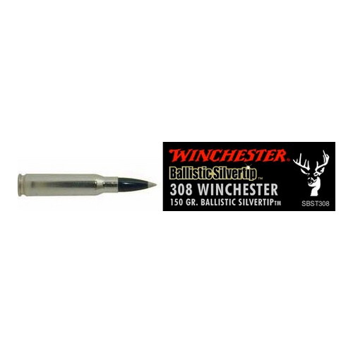 WINCHESTER SUPREME 308 150GR BALL SILVER TIP 20RD 10BX/CS - for sale