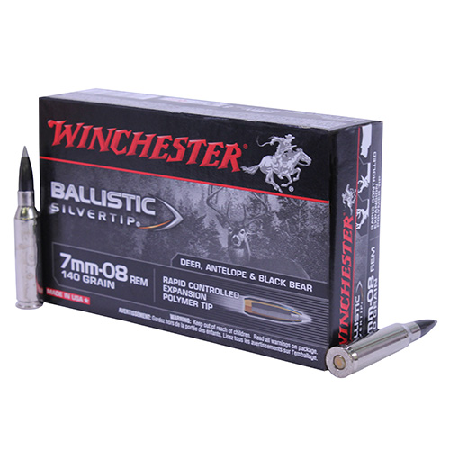 WINCHESTER SUPREME 7MM-08 140G BALL SILVER TIP 20RD 10BX/CS - for sale