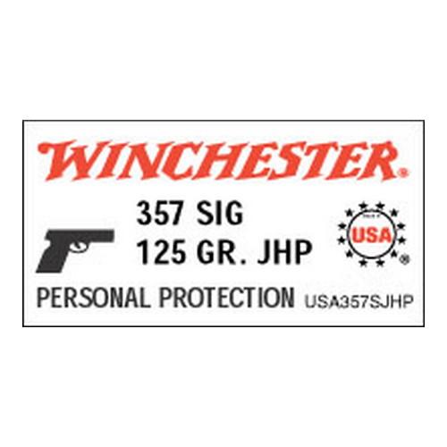 WIN USA 357SIG 125GR JHP 50/500 - for sale