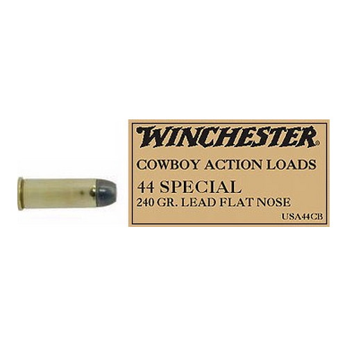 WINCHESTER USA 44 SW SPECIAL 240GR LEAD-FP 50RD 10BX/CS - for sale