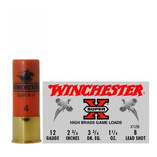 WINCHESTER SUPER-X 12GA 2.75" 1-1/4OZ #8 1330FPS 25RD 10BX/C - for sale