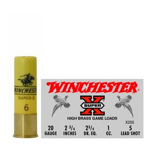 WINCHESTER SUPER-X 20GA 2.75" 1OZ #5 1220FPS 25RD 10BX/CS - for sale