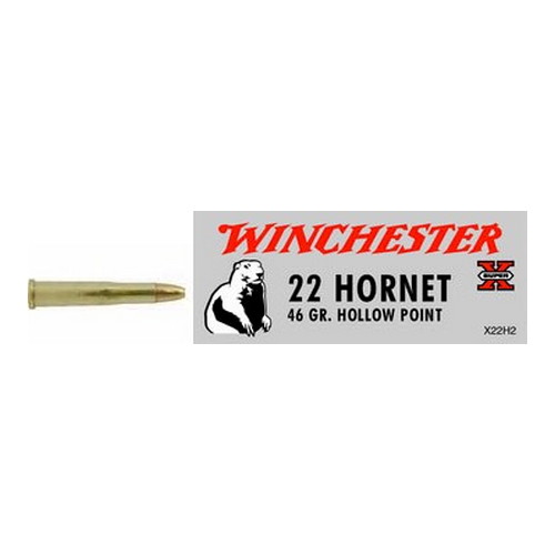 WINCHESTER SUPER-X 22 HORNET 46GR JHP 50RD 10BX/CS - for sale