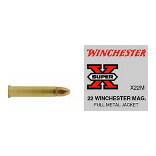 WINCHESTER SUPER-X 22WMR 40GR FMJ 1910FPS 50RD 40BX/CS - for sale