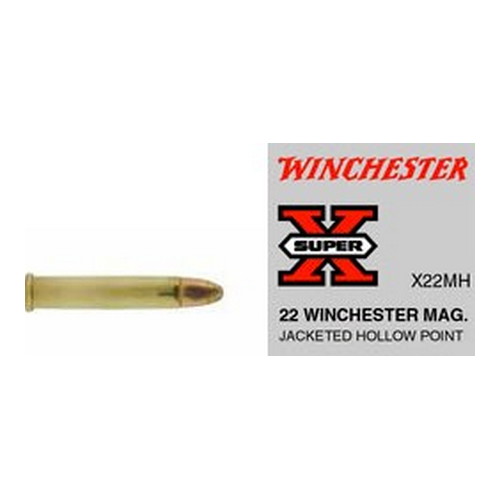 WINCHESTER SUPER-X 22 WMR 1910FPS 40GR JHP 50RD 40BX/CS - for sale