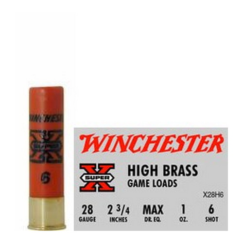 WINCHESTER SUPER-X 28GA 2.75" 1OZ #6 1205FPS 25RD 10BX/CS - for sale