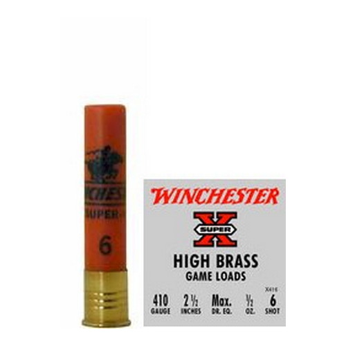 WINCHESTER SUPER-X 410 2.5" 1245FPS 1/2OZ #6 25RD 10BX/CS - for sale