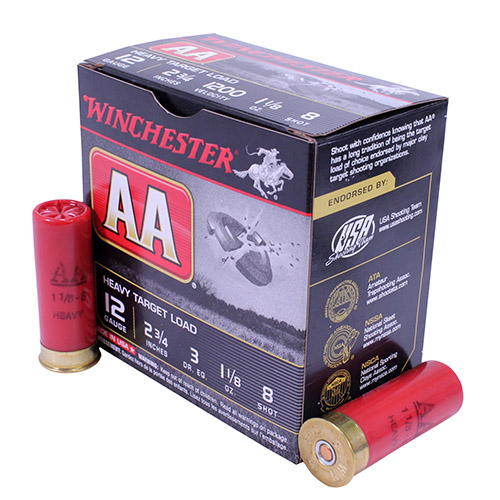WIN AA HVY TRGT 12GA 2.75" #8 25/250 - for sale