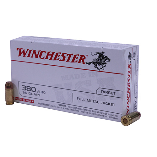 WIN USA 380ACP 95GR FMJ 50/500 - for sale