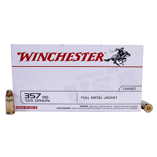 WIN USA 357SIG 125GR FMJ 50/500 - for sale