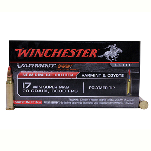 WINCHESTER VARMINT HV 17 WSM 20GR V-MAX 50RD 10BX/CS - for sale