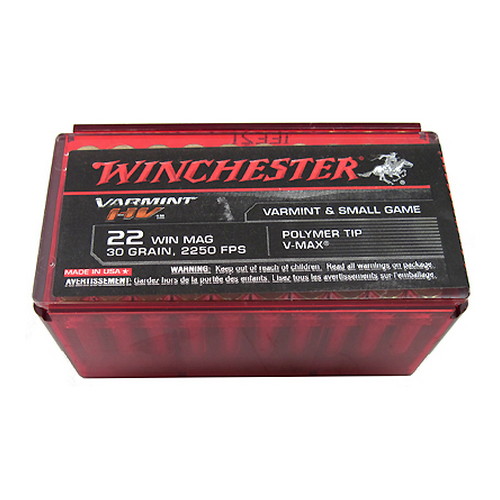 WINCHESTER SUPREME 22 WMR 30GR V-MAX 50RD 20BX/CS - for sale