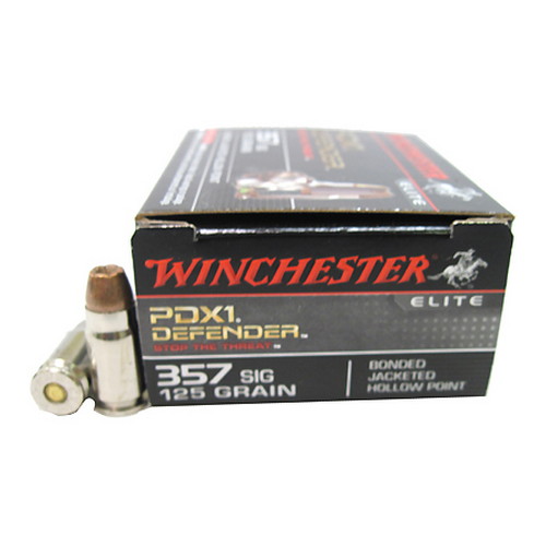WINCHESTER SUPREME ELITE 357 SIG 125GR PDX1 DEF 20RD 10BX/C - for sale