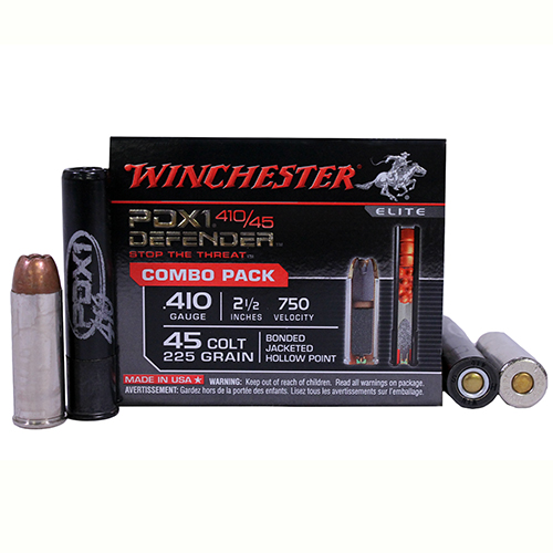 WINCHESTER PDX DEFENDER 410/45 COMBO PACK 20RD 10BX/CS - for sale