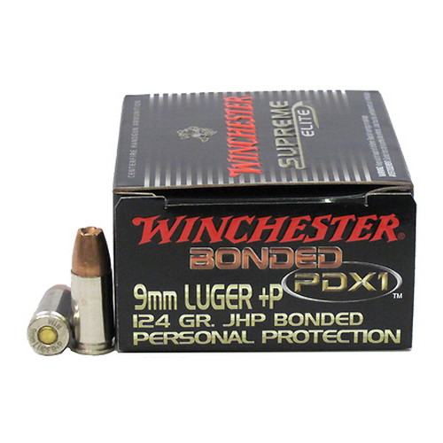 WIN DEFENDER 9MM+P 124GR JHP 20/200 - for sale