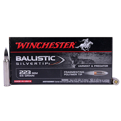 WINCHESTER SUPREME 223 55GR BALL SILVER-TIP 20RD 10BX/CS - for sale