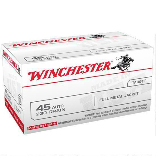 WIN USA 45ACP 230GR FMJ 100/500 - for sale