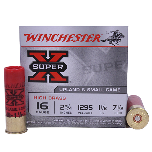 WINCHESTER SUPER-X 16GA 2.75" 25RD 10BX/CS 1295F 1-1/8OZ 7.5 - for sale