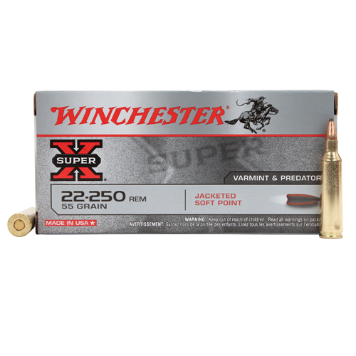 WINCHESTER SUPER-X 22-250 REM 55GR PSP 20RD 10BX/CS - for sale
