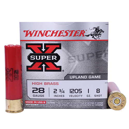 WINCHESTER SUPER-X 28GA 2.75" 1OZ #8 1205FPS 25RD 10BX/CS - for sale