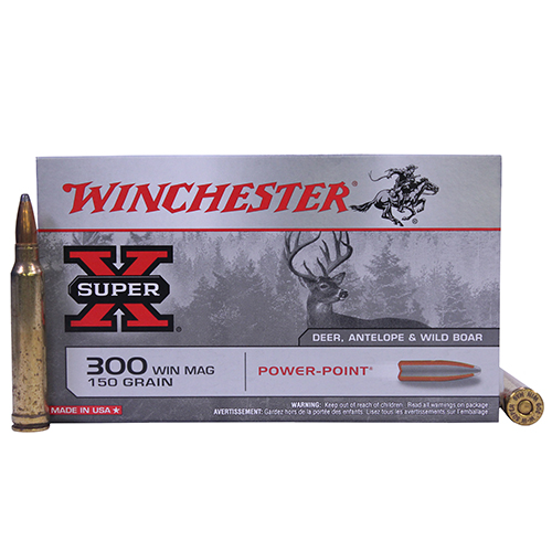 WINCHESTER SUPER-X 300 WIN MAG 150GR POWER POINT 20RD 10BX/CS - for sale