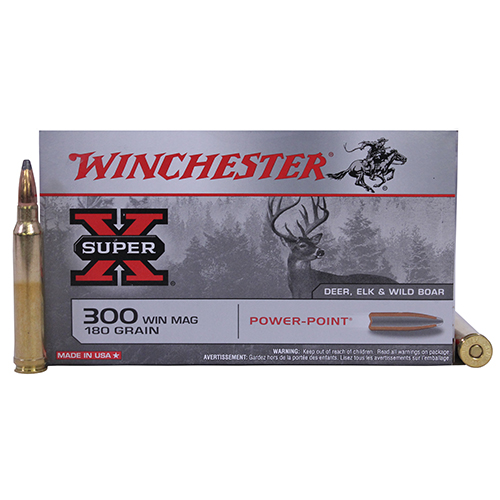 WINCHESTER SUPER-X 300 WIN MAG 180GR POWER POINT 20RD 10BX/CS - for sale