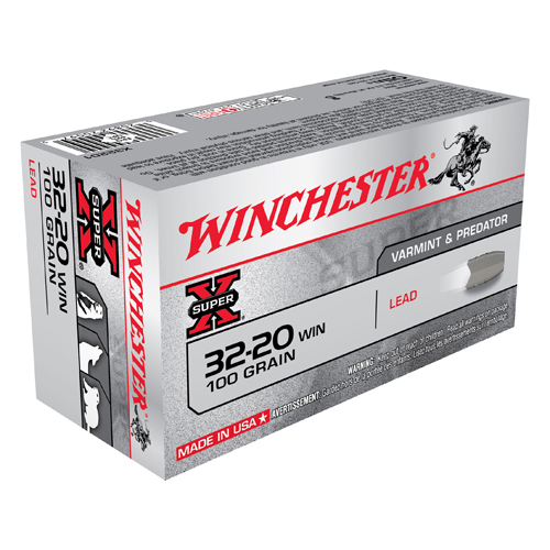 WINCHESTER SUPER-X 32-20 WIN 100GR LEAD-FP 50RD 10BX/CS - for sale
