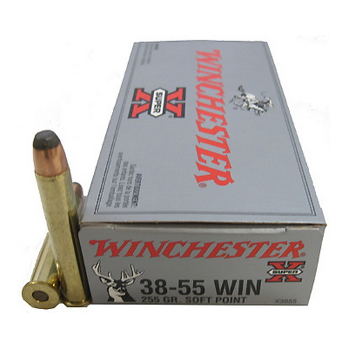 WINCHESTER SUPER-X 38-55 WIN 255GR JSP-FN 20RD 10BX/CS - for sale