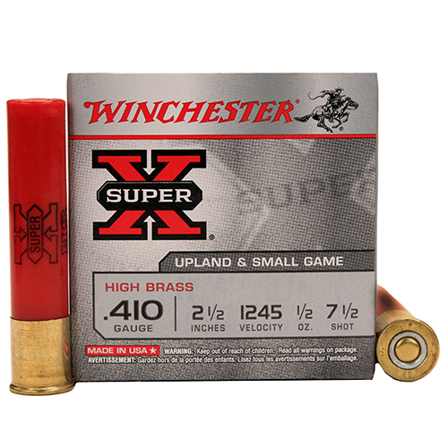 WINCHESTER SUPER-X 410 2.5" 1245FP 1/2OZ #7.5 25RD 10BX/CS - for sale