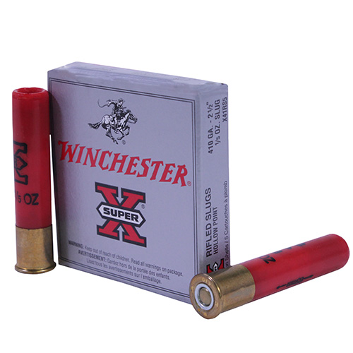 WINCHESTER SUPER-X SLUGS 410 5RD 50BX/CS 2.5" 1830FPS 1/5OZ - for sale