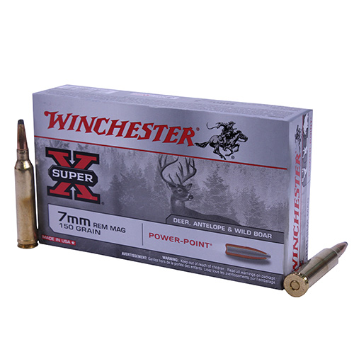 WINCHESTER SUPER-X 7MM REM MAG 150GR POWER POINT 20RD 10BX/CS - for sale