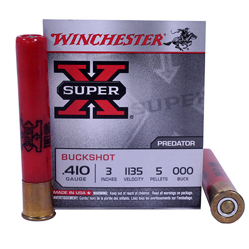 WINCHESTER SUPER-X 410 3" 1135FPS 000BK 5PLT 5RD 50BX/CS - for sale