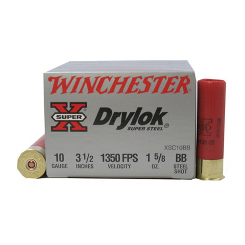 WINCHESTER DRYLOK 10GA 3.5" 1-5/8OZ BB 1350FPS 25RD 10BX/C - for sale