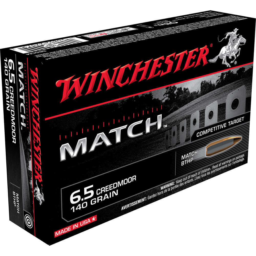 WINCHESTER MATCH 6.5CM 140GR 140GR BTHP 20RD 10BX/CS - for sale